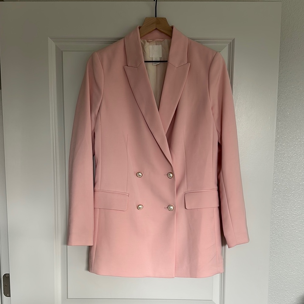 H&M pink blazer